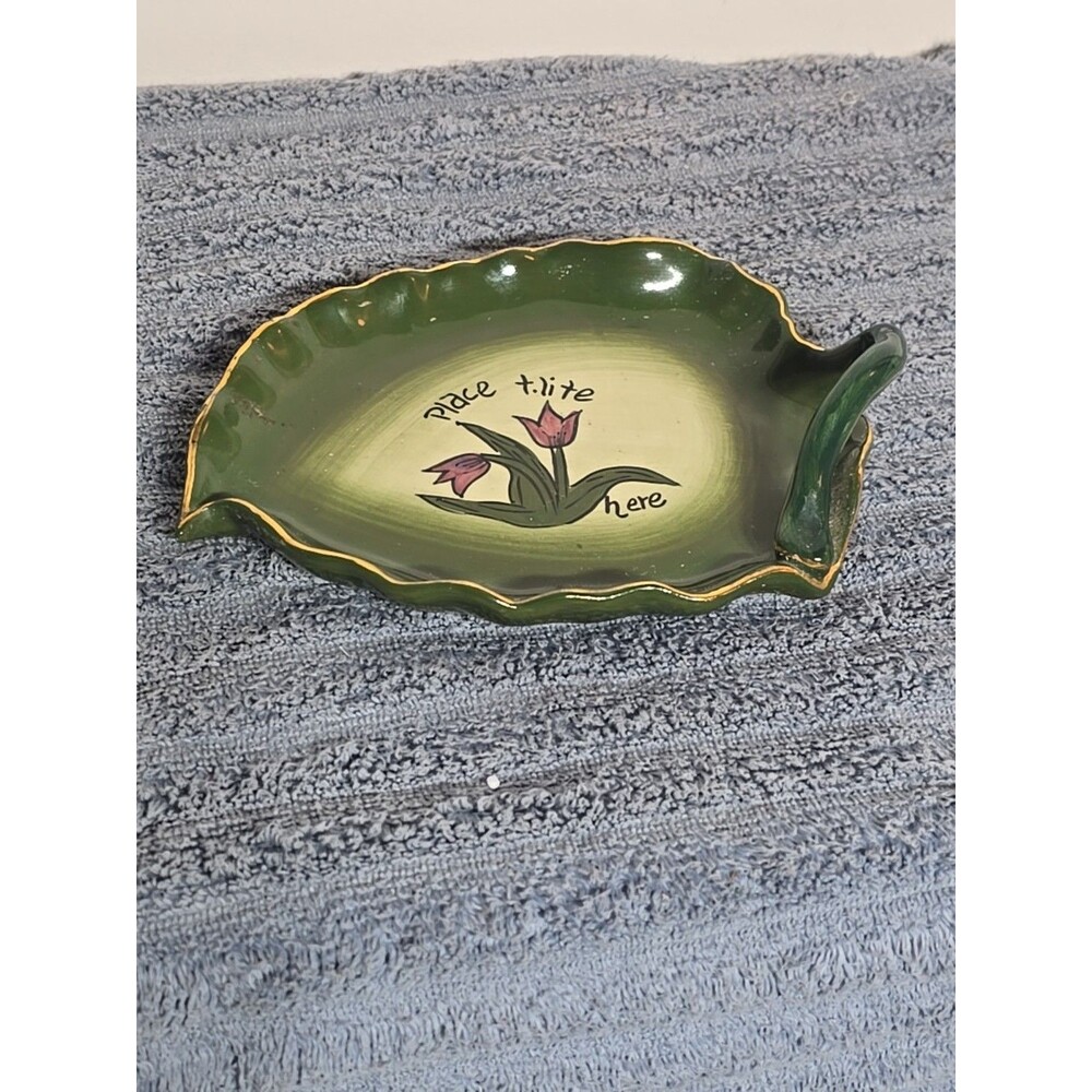 2003 Blue Sky Place t lite here Leaf Tray 7x5.5